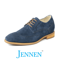 Mr. Hogan 7cm | 2.8 inches Urban Style Blue Suede Leather with Heels