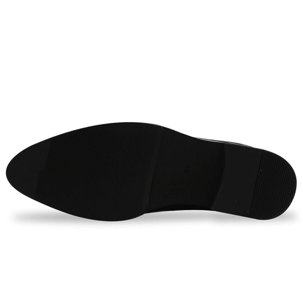 Lifestyle shot of men wearing Mr. Rachmaninoff 10cm elevator shoes, styled with formal suit, offering sophisticated height boost for weddings, business, and social events.