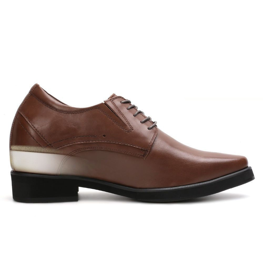 Mr. Rachmaninoff Brown 10cm | 4 inches Tallest Platform Shoes Men