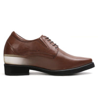 Mr. Rachmaninoff Brown 10cm | 4 inches Tallest Platform Shoes Men