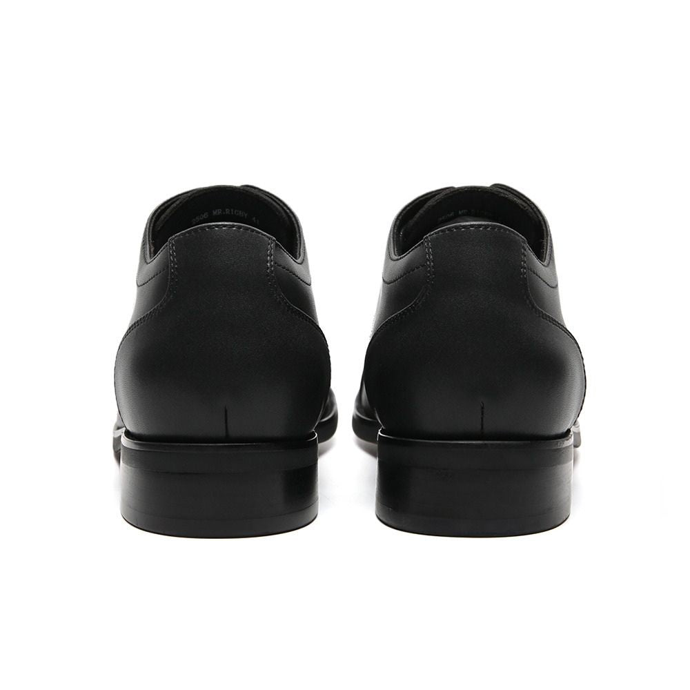 Vegan height increasing formal black shoes