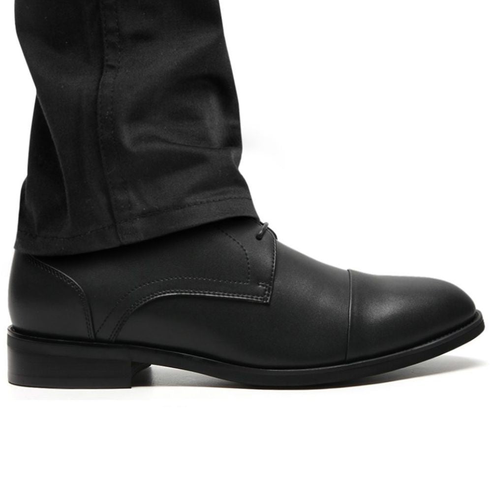 Vegan Height boosting formal black shoes