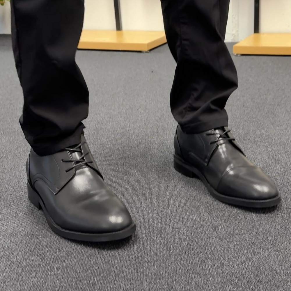 6cm | 2.4 Inches Height Boost | Vegan Elevator Shoes for Business