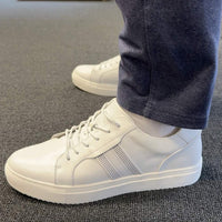 Sacil Beta White 6cm | 2.4 inch Taller Men's Gym Style Shoes Height