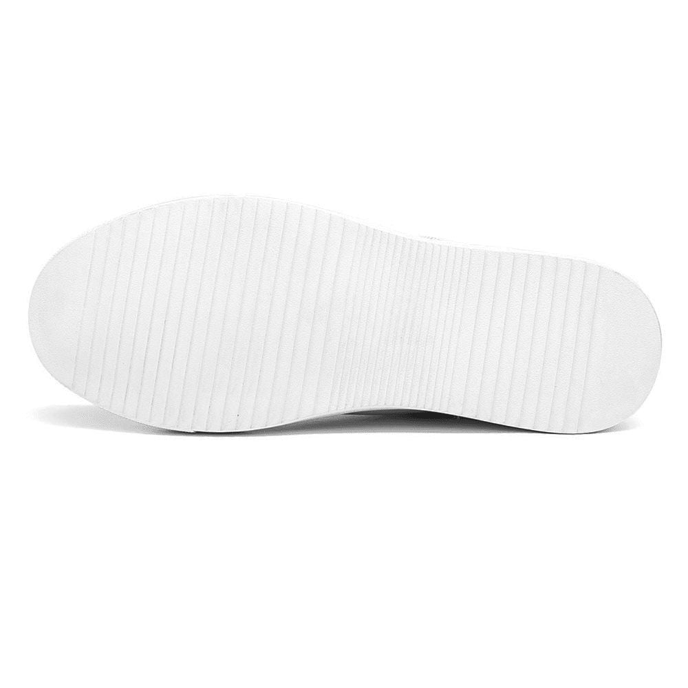 Outsoles of white best selling height increasing sneakers