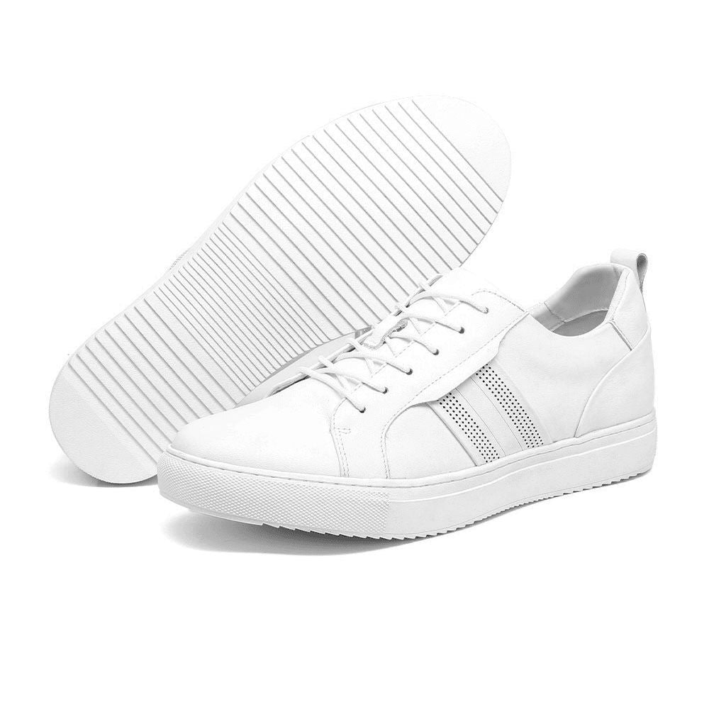 White Height Increasing Sneakers for Men