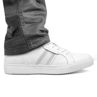 Men White Instant Tall Sneakers Shoes for Men