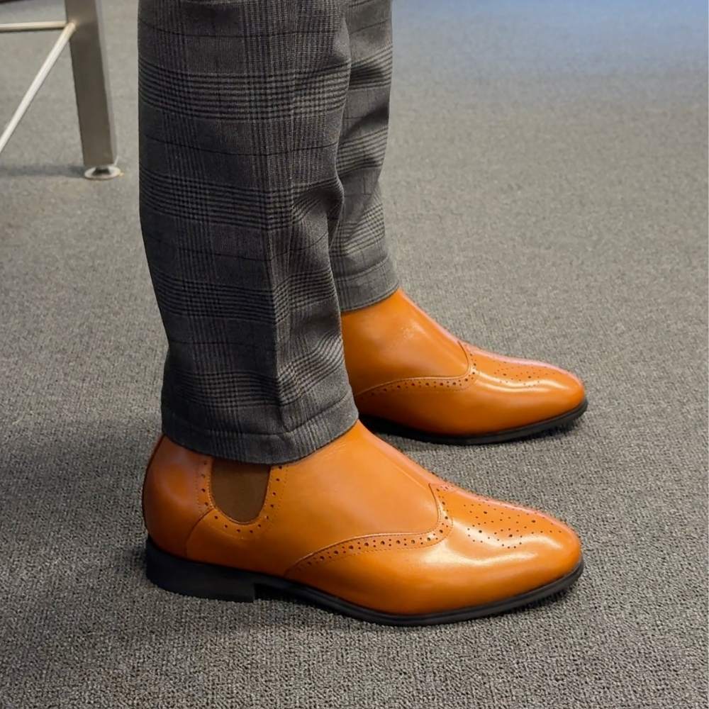 Shakespeare 7.5cm  | 3 Inches Height Boost | Stylish Chelsea Elevator Boots