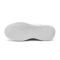 Mr. Tennyson White 11cm | Maximum Height-Increasing Leather Sneakers (4.33")