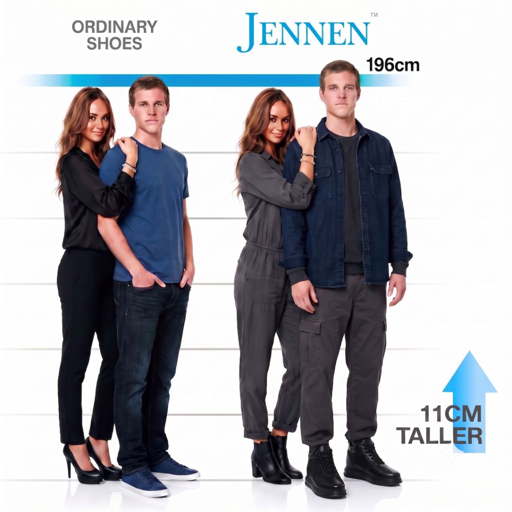 Mr. Tennyson All Black 11cm | Maximum Height-Boosting Sneakers (4.33")