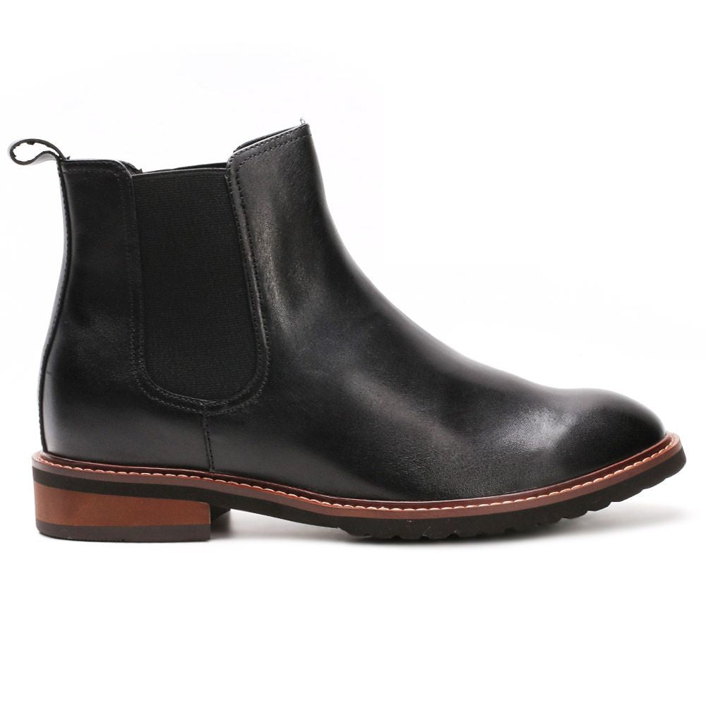Mr. Tognetti Black | 7cm Height Increasing Elevator Boots - JENNEN