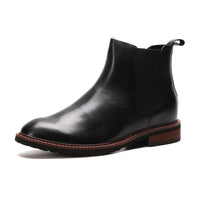 High Heeled Chelsea Boots in Black for Men