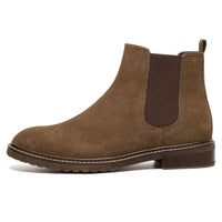 Mr. Tognetti Suede Dark Brown 7cm | Height-Boosting Suede Boots (2.8")