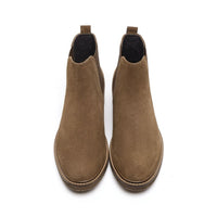 Mr. Tognetti Suede Dark Brown 7cm | Height-Boosting Suede Boots (2.8")