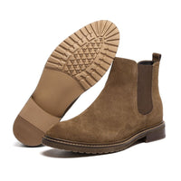 Mr. Tognetti Suede Dark Brown 7cm | Height-Boosting Suede Boots (2.8")