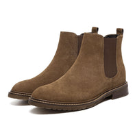 Mr. Tognetti Suede Dark Brown 7cm | Height-Boosting Suede Boots (2.8")