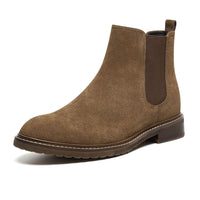 Mr. Tognetti Suede Dark Brown 7cm | Height-Boosting Suede Boots (2.8")
