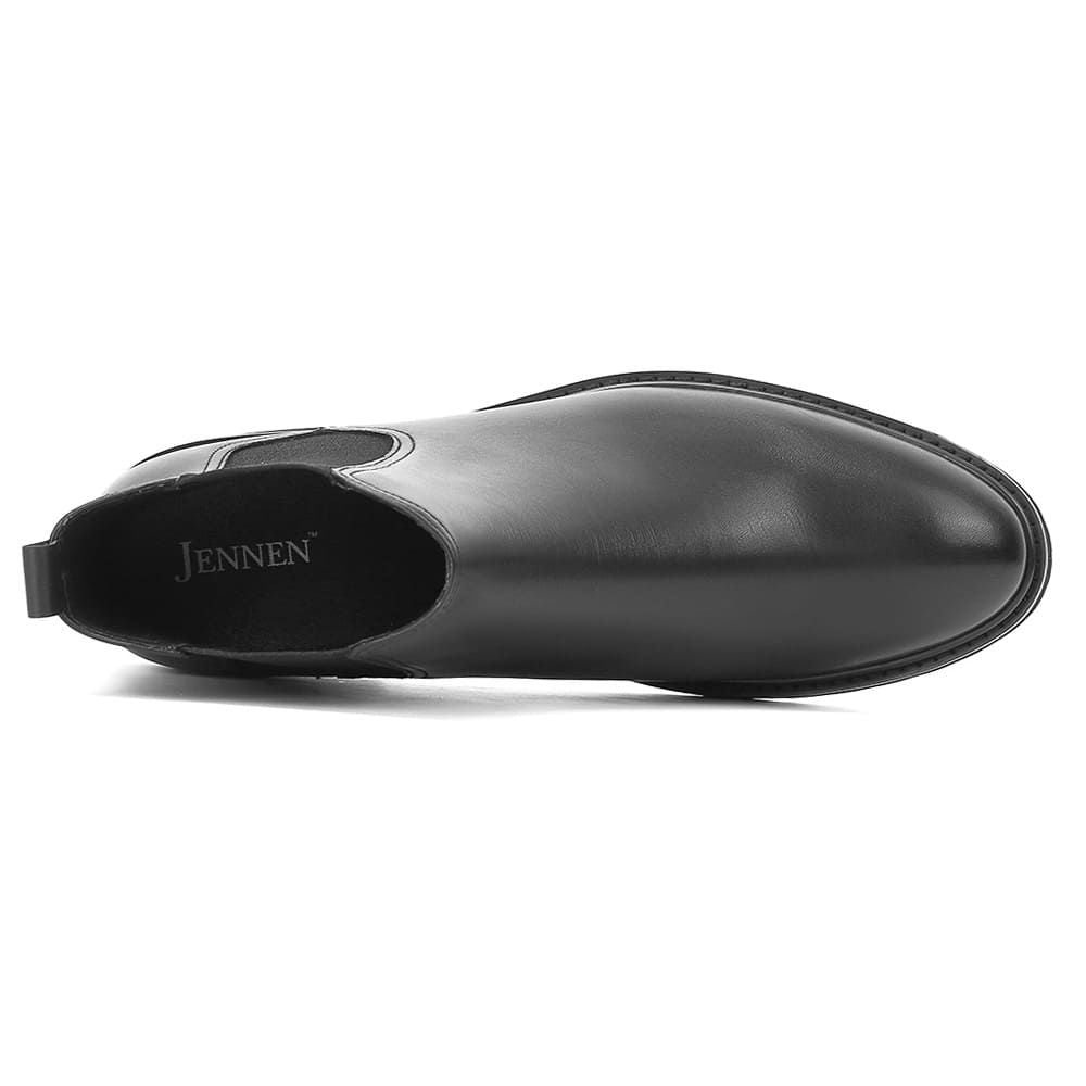 Instant 7cm Tall Black Boots for men