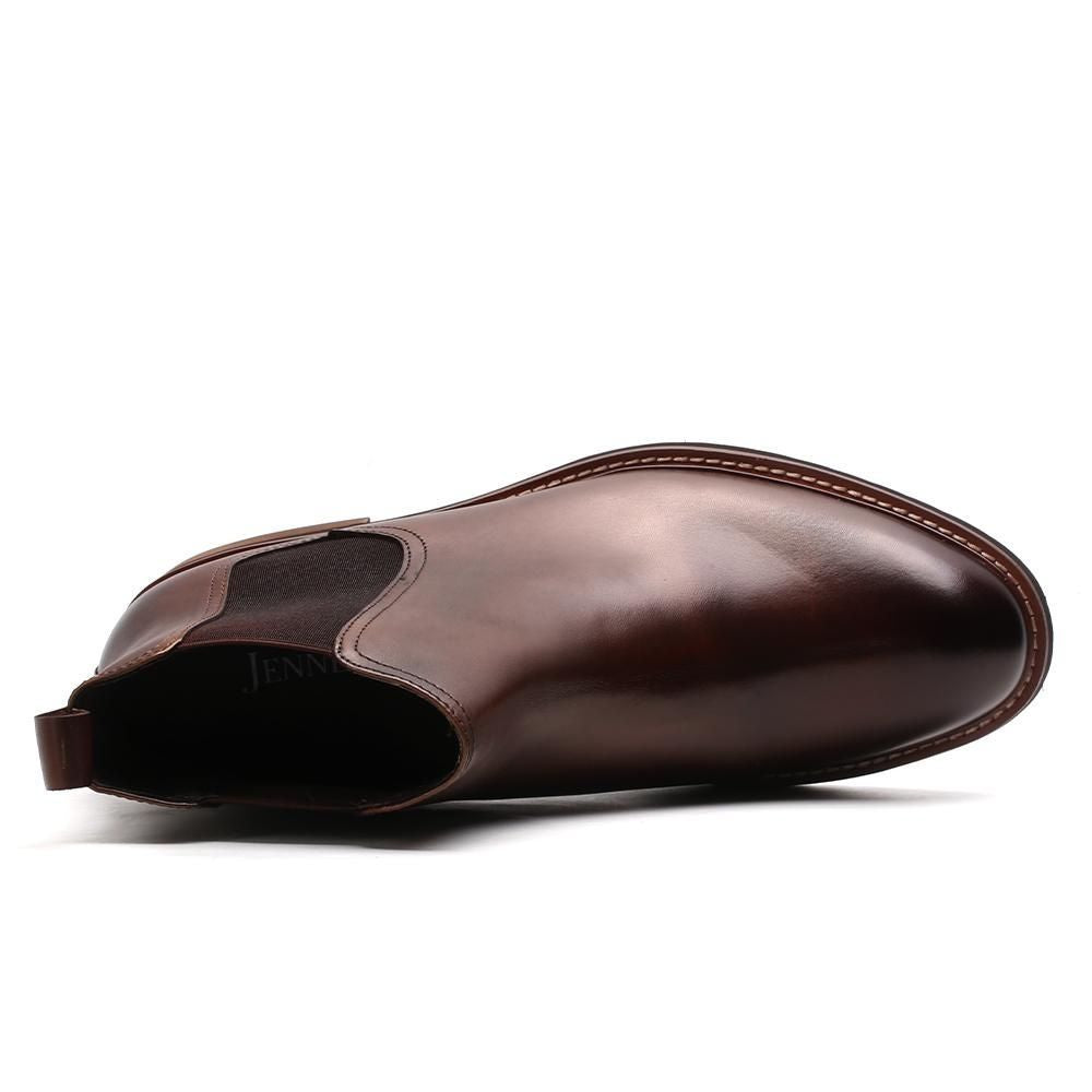 Melbourned Designed Elevated  7cm Heels Men Boots in Brown