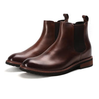 Height Increaser Wide Foot Chelsea Boots for Men 