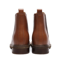 Mr. Tognetti Tan 7cm | Leather Chelsea Elevator Boots (2.8")