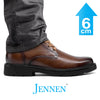 Mr. Tuhux 6cm | 2.4 inches Taller Brown Leather Elevated Boots