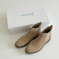 Mr. Tognetti Suede Light Brown 7cm | Tall Chelsea Boots for Gentlemen (2.8")