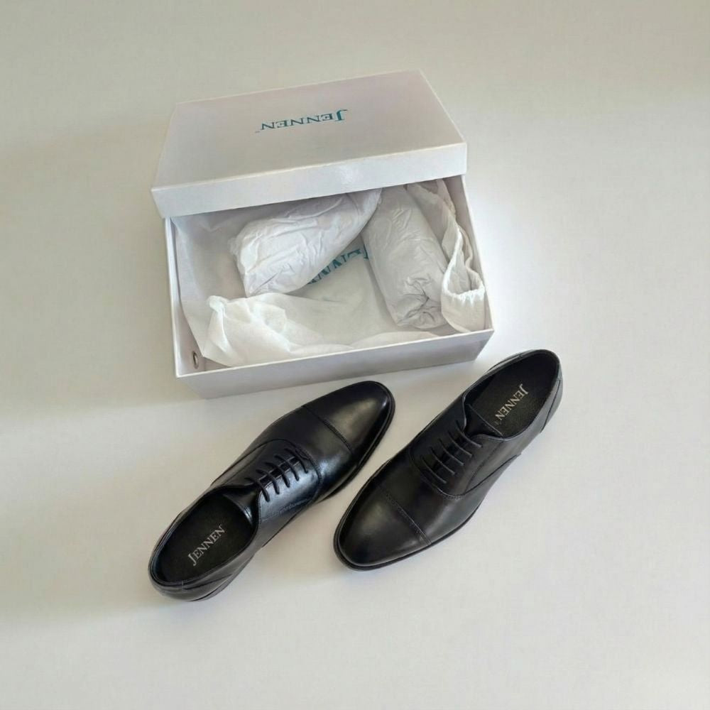 Mr. Gershwin Black 7cm | 2.8 inches Tall Corporate Mens Shoes