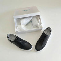 Mr. Federer 7cm | 2.8 inches Timeless Black Elevated Casual Shoes