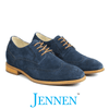 Mr. Hogan 7cm | 2.8 inches Urban Style Blue Suede Leather with Heels