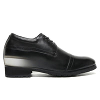 Mr. Varma Black 10cm | Executive Height-Boosting Formal Shoes (4")
