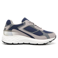 Mr. Williams Grey/Blue 7cm | Vegan Elevator Sneakers (2.8")