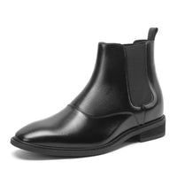 Elegant Business Black Boots with Lifts