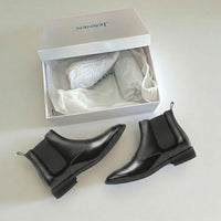 Mr. Waldo 7cm | 2.8 inches Black Chelsea Instant Height Lift Boots