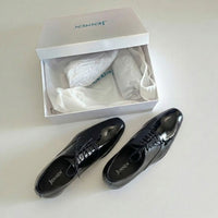 Mr. Webern Patent 7cm | 2.8 inches Taller Shiny Tuxedo Shoes