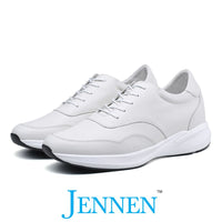 Mr. Atisha 7cm | 2.8 inches Taller White Elevator Casual Walking Shoes for Men