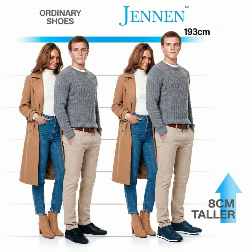 Mr. Zathya 8cm | 3.2 Inches Height Boost | Sporty Blue Leather Elevator Shoes