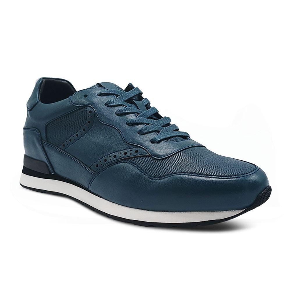 Instant tall 8cm blue casual shoes