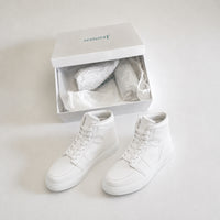 Mr. Alex White 10cm | Height-Increasing Leather Sneakers (4")