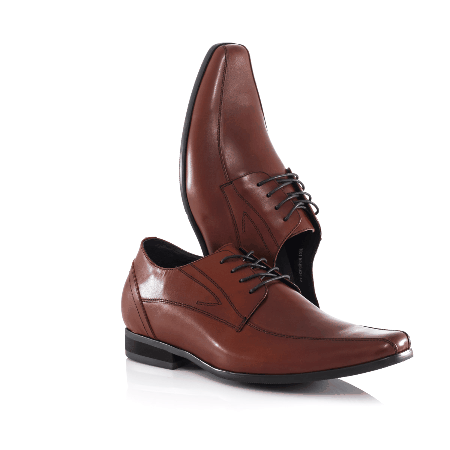 Mr. Bruch Brown 3 inches Taller Formal Mens Height Lift Shoes