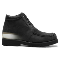 Mr. Carr Black 10cm | Sharp Height-Boosting Formal Shoes (4")