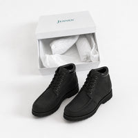Mr. Carr Black 10cm | Sharp Height-Boosting Formal Shoes (4")