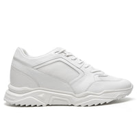 Mr. Coco White 10cm | Stylish Height-Boosting Casual Sneakers (4")