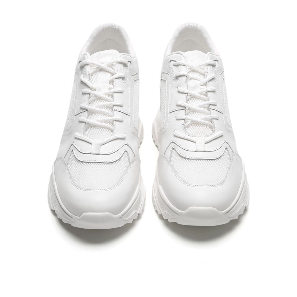 Mr. Coco White 10cm | Stylish Height-Boosting Casual Sneakers (4")