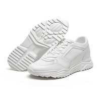 Mr. Coco White 10cm | Stylish Height-Boosting Casual Sneakers (4")