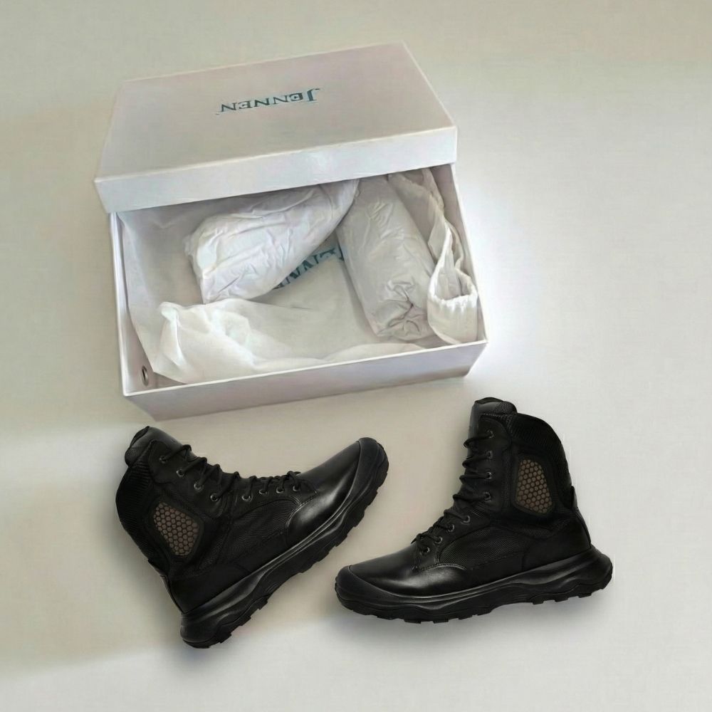 Mr. Goggins Black 8cm | Elite Elevated Tactical Boots (3.2")