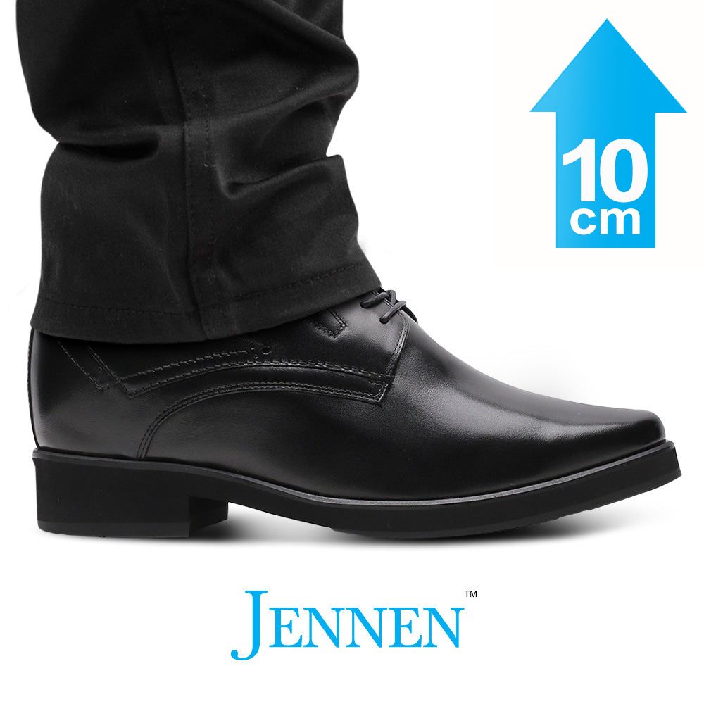 Mr. Rachmaninoff Black 10cm 4 inches Tallest Men Platform Shoes JENNEN Shoes