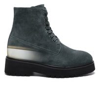 Mr. Moses Dark Grey 11cm | Elevated Suede Boots for Added Height (4.33")