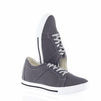 Mr. Bartok Grey 5cm | 2 inches Taller Grey Elevator Skate Style Shoes