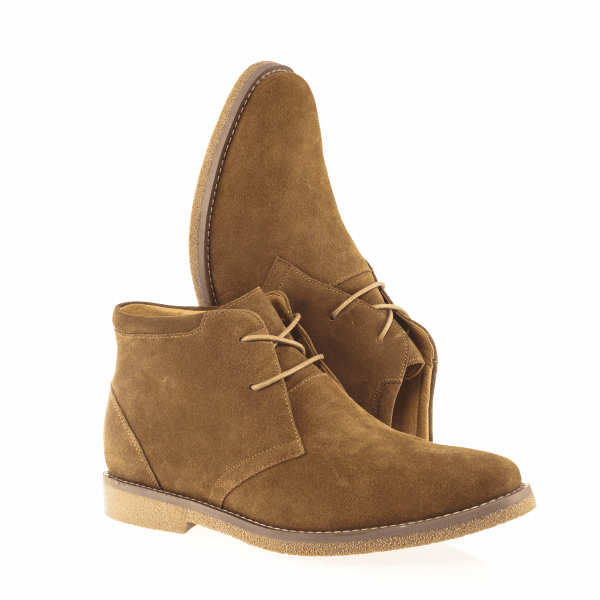 Mr. Mozart Brown | 7cm Taller - Elevator Boots For Men